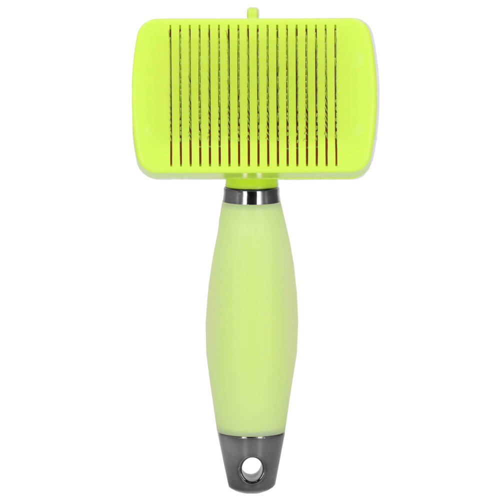 Samočistiaca kefa na srsť SPRINGOS PA0265 zelená