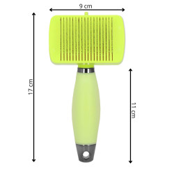 Samočistiaca kefa na srsť SPRINGOS PA0265 zelená