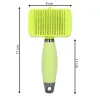 Samočistiaca kefa na srsť SPRINGOS PA0265 zelená
