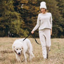 Stopovacie vodítko pre psa 10m 15kg SPRINGOS PA0334 čierne