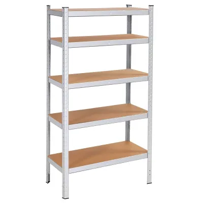 2x Kovový regál 180x90x40 cm 5 polic SPRINGOS HA5161