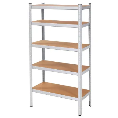 2x Kovový regál 180x90x40 cm 5 polic SPRINGOS HA5161