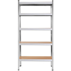 2x Kovový regál 180x90x40 cm 5 polic SPRINGOS HA5161