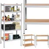 2x Kovový regál 180x90x40 cm 5 polic SPRINGOS HA5161