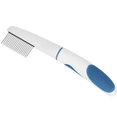 Hrebeň na srsť SPRINGOS PA0262 bielo-modrý