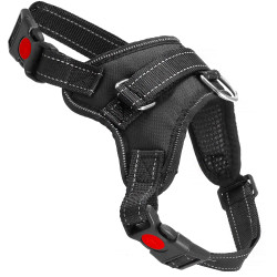 Postroj pre psa s rukoväťou veľ. S SPRINGOS PA0303 čierny