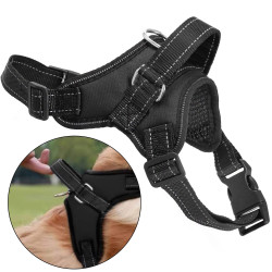 Postroj pre psa s rukoväťou veľ. L SPRINGOS PA0305 čierny