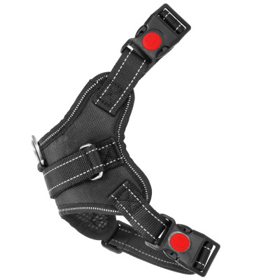 Postroj pre psa s rukoväťou veľ. L SPRINGOS PA0305 čierny