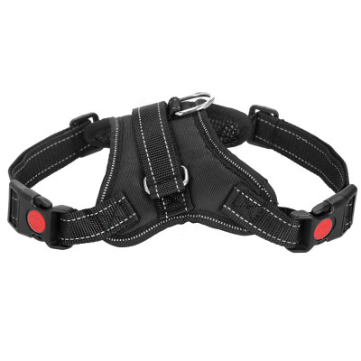 Postroj pre psa s rukoväťou veľ. L SPRINGOS PA0305 čierny