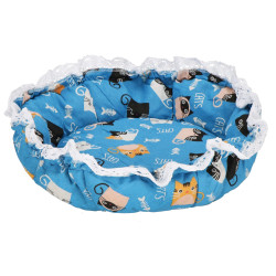 Pelech pre mačku 2v1 SPRINGOS PA0242 modrý