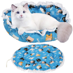 Pelech pre mačku 2v1 SPRINGOS PA0242 modrý