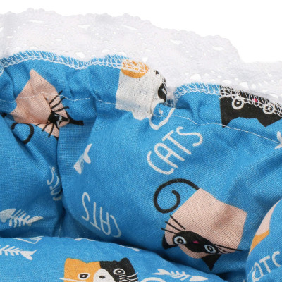 Pelech pre mačku 2v1 SPRINGOS PA0242 modrý