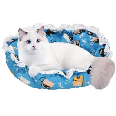 Pelech pre mačku 2v1 SPRINGOS PA0242 modrý