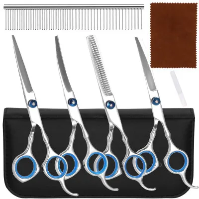 Sada na strihanie psov v púzdre SPRINGOS CUTTY čierna