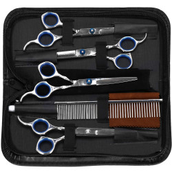 Sada na strihanie psov v púzdre SPRINGOS CUTTY čierna