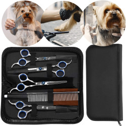 Sada na strihanie psov v púzdre SPRINGOS CUTTY čierna