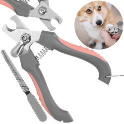 Kliešte na pazúriky s pilníkom SPRINGOS PA0310 sivé