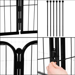 Skladacia ohrádka pre psa - výbeh pre štenatá 158x100 cm SPRINGOS PA1022