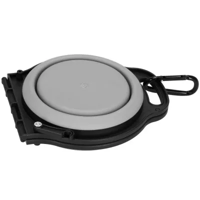 Skladacia miska pre psov duo SPRINGOS PA0327 sivá