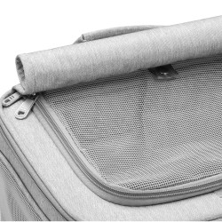 Prepravka pre psy a mačky 2-poschodia na kolieskach SPRINGOS PA0326 sivá