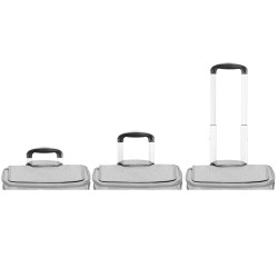 Prepravka pre psy a mačky 2-poschodia na kolieskach SPRINGOS PA0326 sivá