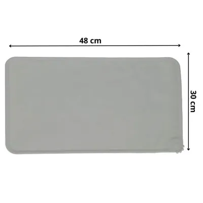 Protišmyková podložka pod misky 48x30 cm SPRINGOS PA1060 sivá