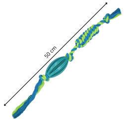 Interaktívna hračka pre psov - Preťahovadlo s loptou na maškrty SPRINGOS PA0292