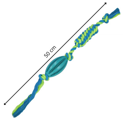 Interaktívna hračka pre psov - Preťahovadlo s loptou na maškrty SPRINGOS PA0292
