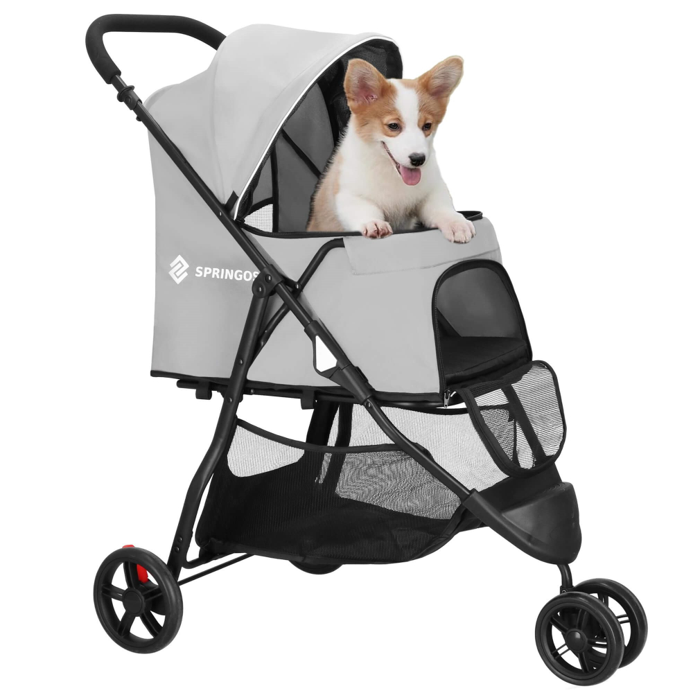 Kočík pre psov SPRINGOS PAWGO šedý