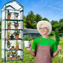 Záhradný fóliovník 70x50x190 cm 5 políc SPRINGOS GT0007