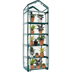 Záhradný fóliovník 70x50x190 cm 5 políc SPRINGOS GT0007