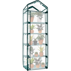 Záhradný fóliovník 70x50x190 cm 5 políc SPRINGOS GT0007