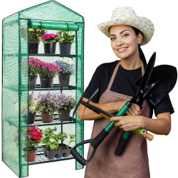 Záhradný fóliovník 70x50x160 cm 4 police SPRINGOS GT0008