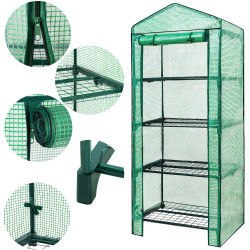 Záhradný fóliovník 70x50x160 cm 4 police SPRINGOS GT0008