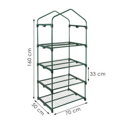 Záhradný fóliovník 70x50x160 cm 4 police SPRINGOS GT0008