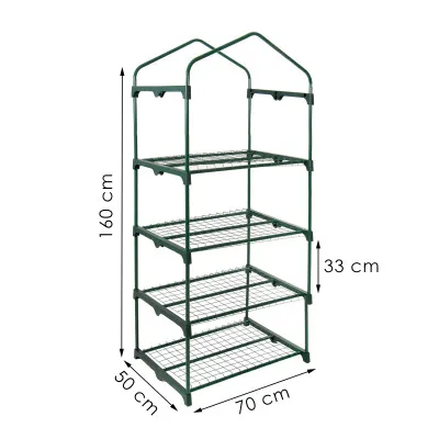 Záhradný fóliovník 70x50x160 cm 4 police SPRINGOS GT0008