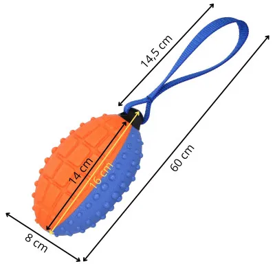 Hračka pre psov - Rugby loptička hryzacia SPRINGOS PA0275