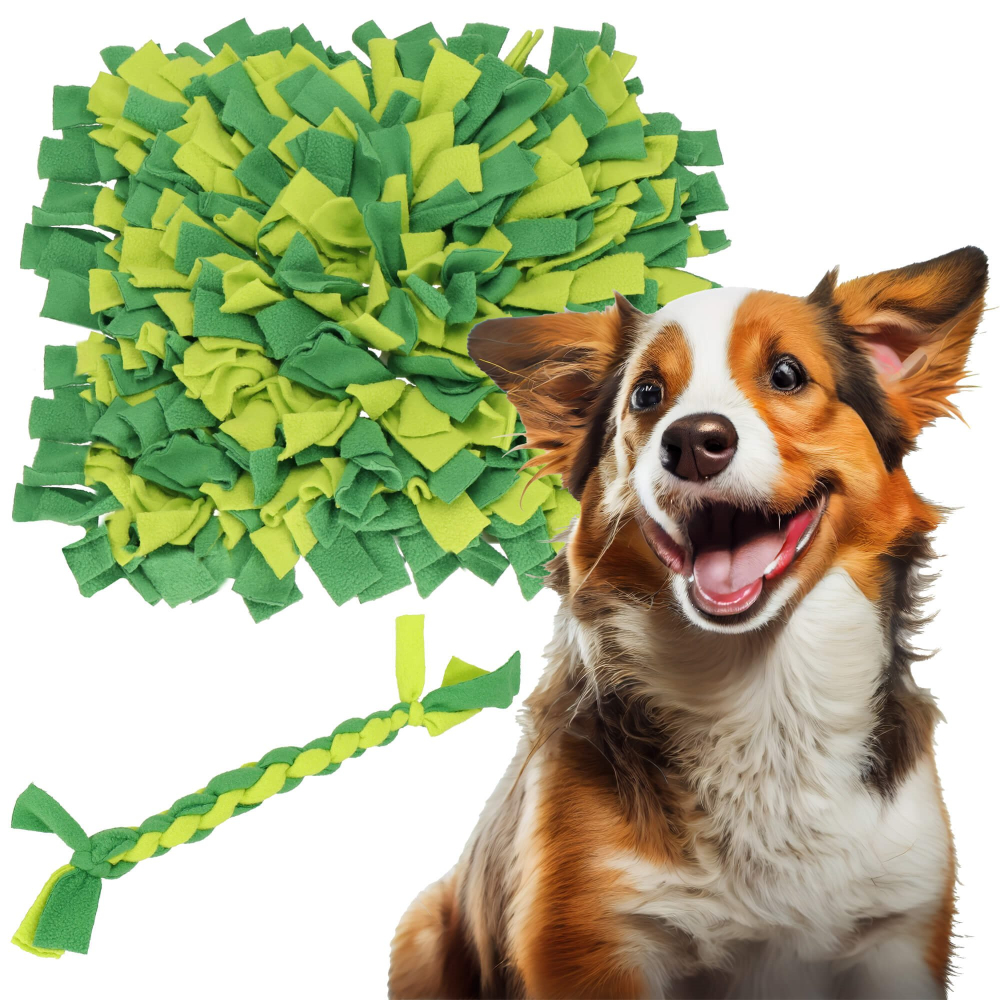 Interaktívna hračka pre psov - Čuchací koberček + preťahovadlo 31x31cm SPRINGOS PA1073