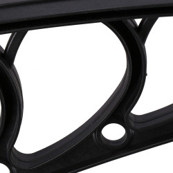 Vchodová strieška 120x75 cm SPRINGOS POLYROOF čierna/transparentná