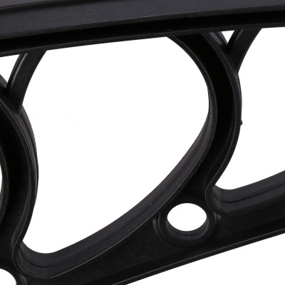 Vchodová strieška 120x75 cm SPRINGOS POLYROOF čierna/transparentná