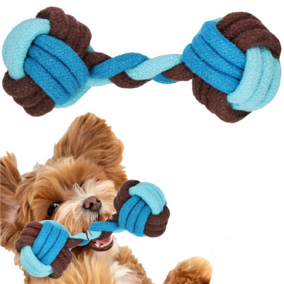 Hračka pre psov - Preťahovadlo s 2 uzlami 17 cm SPRINGOS PA0282