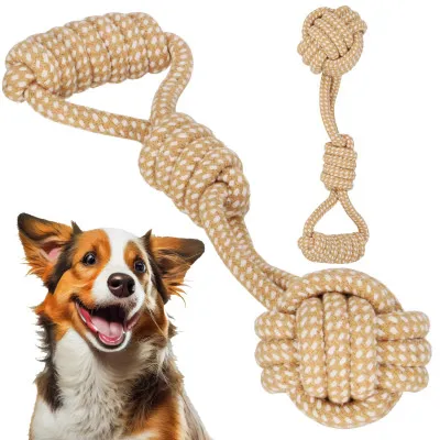 Hračka pre psov - Preťahovadlo s loptičkou 32 cm SPRINGOS PA0280