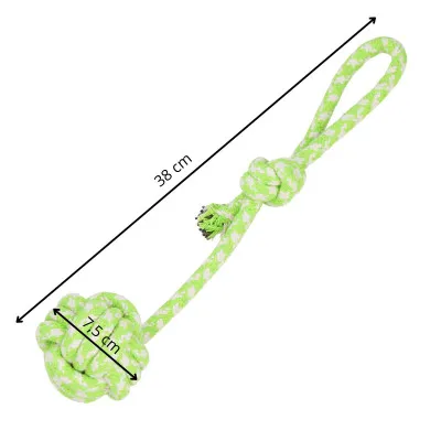 Hračka pre psov - Preťahovadlo s loptičkou 38 cm SPRINGOS PA0279