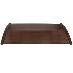 Vchodová strieška 120x75 cm SPRINGOS POLYROOF hnedá