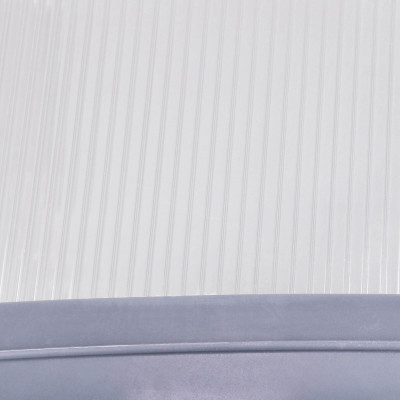 Vchodová strieška 120x75 cm SPRINGOS POLYROOF sivá/transparentná