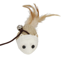 Hračka pre mačky - Udica s myškou a zvončekom 40 cm SPRINGOS PA1071