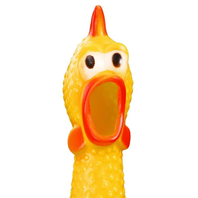 Hračka pre psov - Kurča 37 cm pískacie SPRINGOS PA0272