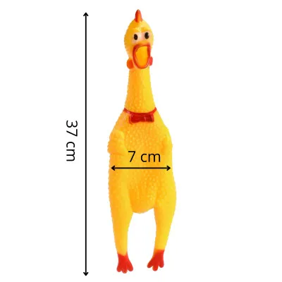 Hračka pre psov - Kurča 37 cm pískacie SPRINGOS PA0272