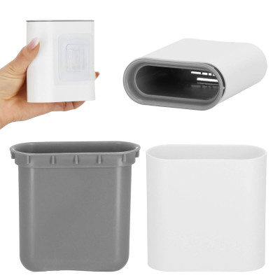 Silikónová štetka na záchod s nádobou SPRINGOS TB0018 biela