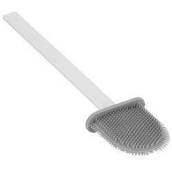 Silikónová štetka na záchod s nádobou SPRINGOS TB0018 biela